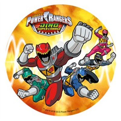OBLEIA REDONDA "POWER RANGERS" 21 CM (UND)