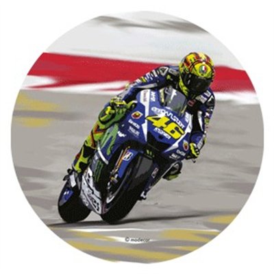 OBLEA REDONDA MOTO GP COMESTIBLE (UND)