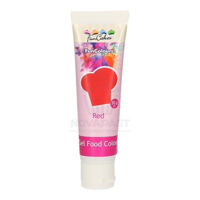 FUNCAKES COLORANT EN GEL "ROUGE" (TUBE 30 GR)