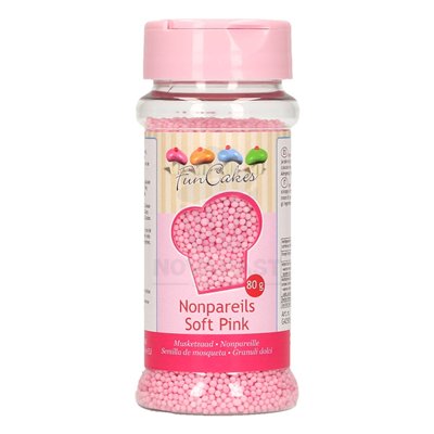 MICROPERLES ROSES FUNCAKES (POT DE 80 GRAMMES)