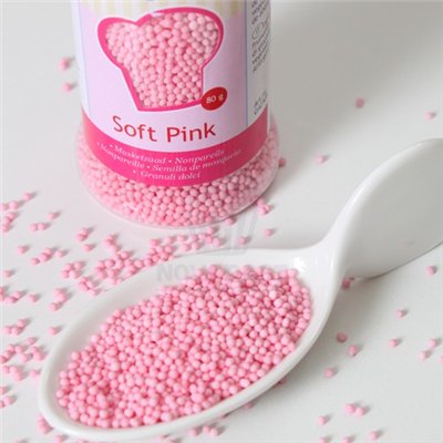 MICROPERLES ROSES FUNCAKES (POT DE 80 GRAMMES)