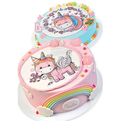 FOLHA DE AÇÚCAR REDONDA "UNICÓRNIO" 21 CMS (UND)