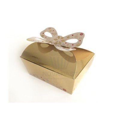 BOÎTE DE PÂTES BONBONS "NŒUD" 110X75X50 MM. (PIÈCE)