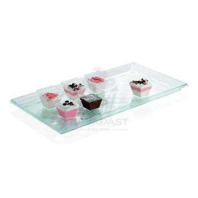 PLATEAU GRAND CATERING PVC TRANSP. (PAQ. 6 UNITÉS)