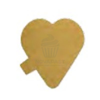 BASE AVEC LANGUETTE CŒUR OR 9 CMS (PAQUET DE 100 UNITÉS)