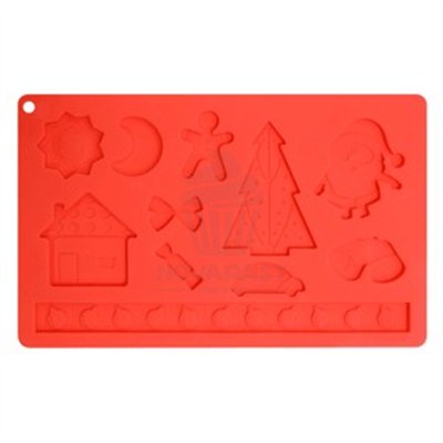 MOULE EN SILICONE MÉLANGE NOËL 12 FORMES (PIÈCE)