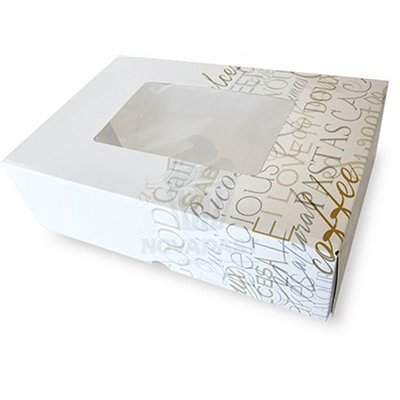 CAJA Nº3 CRISTAL CON VENTANA 300x200x90MM (UND)