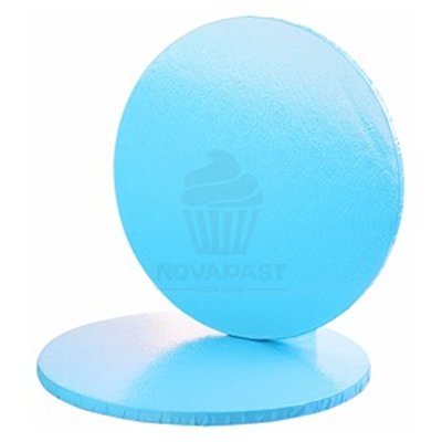 Base Azul Lunares blancos 35 cms. (Und)