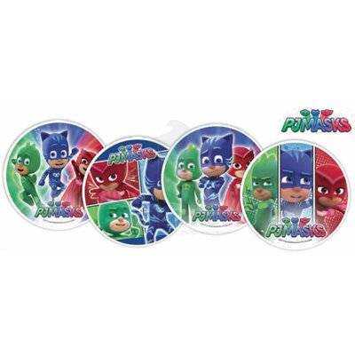 GAUFRETTE RONDE "PYJAMASQUES" 21 CM (PIÈCE)