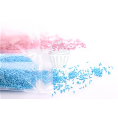 MACARRÃO DE OBLEA COR "VERDE" (SACO 250 GRAMAS)