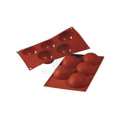 MOULE EN SILICONE DEMI-SPHÈRE Ø 80MM HAUTEUR 40MM (PIÈCE)