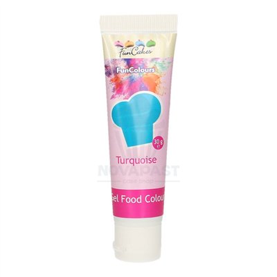 Colorant Gel Turquoise 30g - FunCakes : Couleur Vibrante