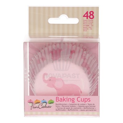 FunCakes Baby Girl Paper Cups - Pack of 48 units