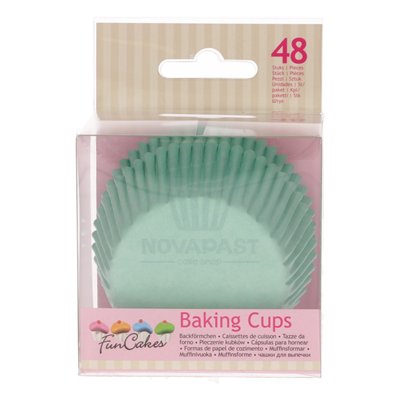 Funcakes Paper Capsules Mint Green - 48 units