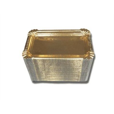 Square Gold Trays No.6 18X24 (100 Units) Elegance and Quality