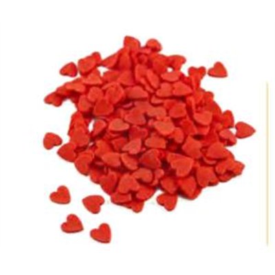 Red Heart Sugar Sprinkles - Sweet Jar 700g