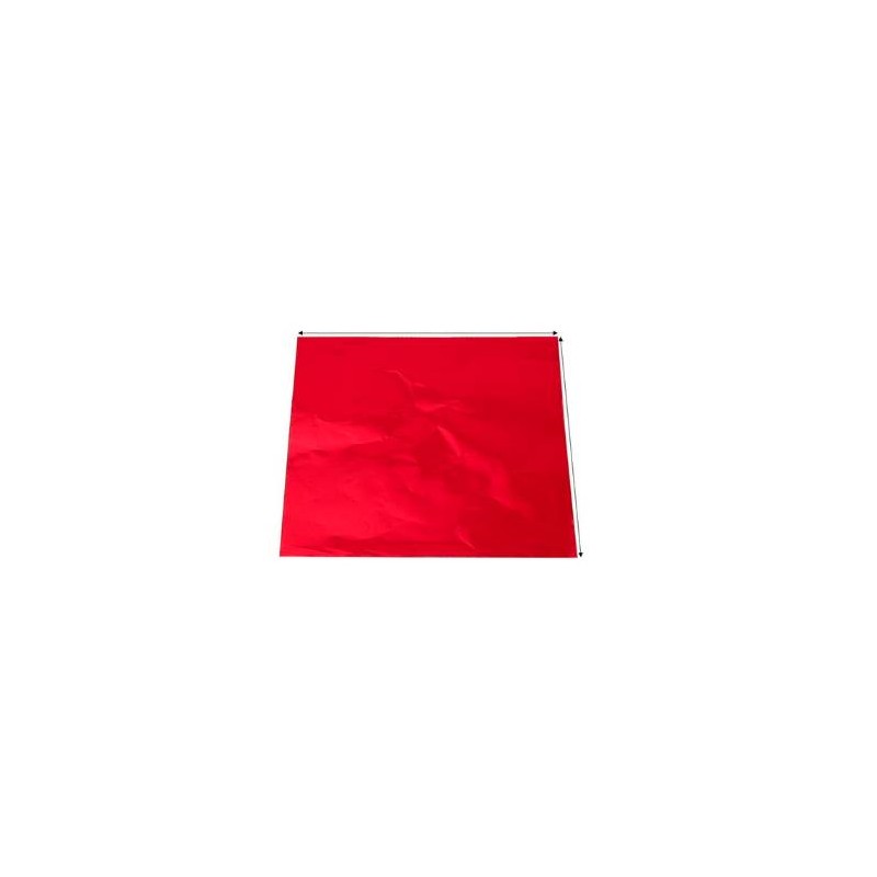 Formato Papel Aluminizado Rojo 10x10 Cms Kilo Novapast
