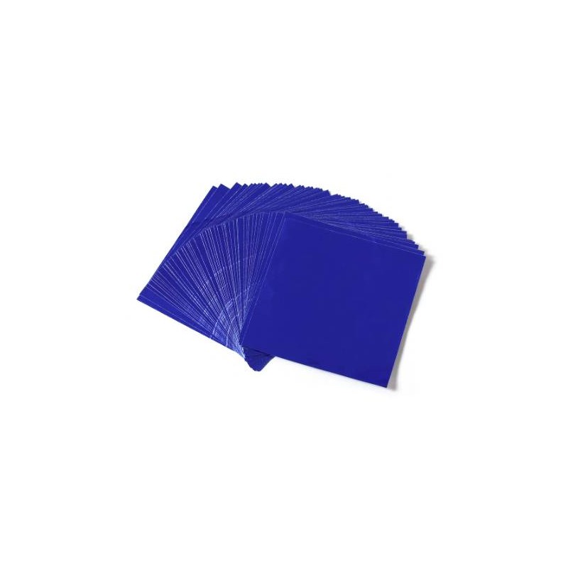 Formato Papel Aluminizado Azul 10x10 Cms Kilo Novapast