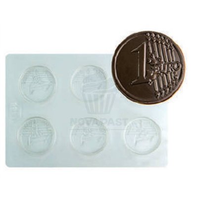 Moule en plastique pour pièces en chocolat Euro