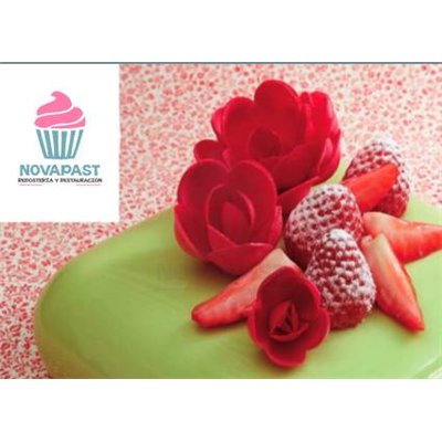 ROSA OBLEA 40MM GREEN CARAMEL FLAVOR - 51 UNITS