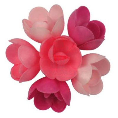 Délicieuses roses oblea fruits rouges - 72 pièces