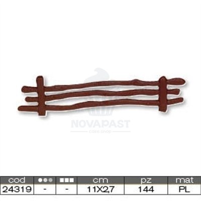 Cerca de Plástico 11x2,7cm (10 unid) para Decoração