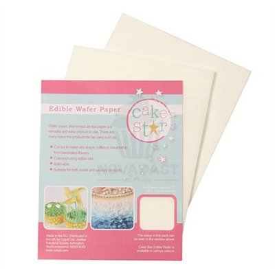Papel Comestível Branco Cake Star - Set 12 Unidades
