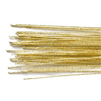 Gold Floral Wire Gauge 24 - Set of 50 Units