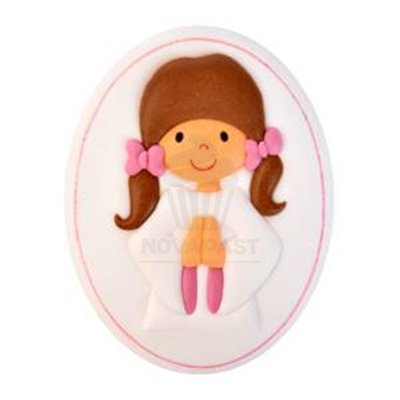 SUGAR OVAL MY FIRST COMMUNION GIRL (12 PCS) - Sweet celestial touch