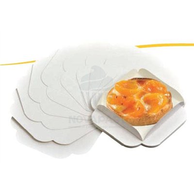 Base Blanca con Pestaña 23x23 cm - Paquete de 250 unidades