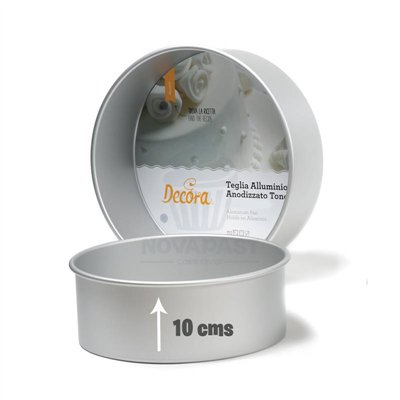 Molde Redondo Alumínio 10Øx10cm - Perfeito para Bolos!