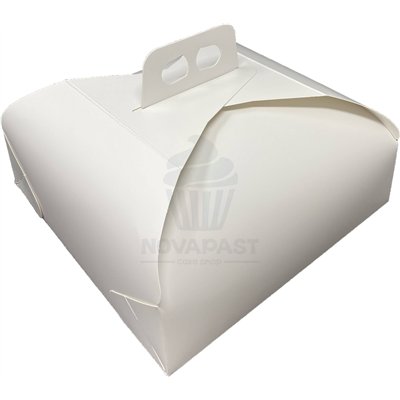 "Compra Caja Tarta Milano Blanca Natural 31x31 CMS - Calidad Superior"
