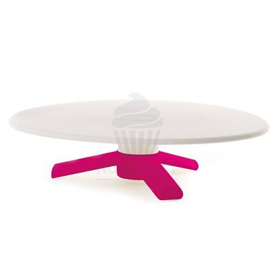 Stand Cake Rosa/Branco 24cm: Elegância para sua Mesa