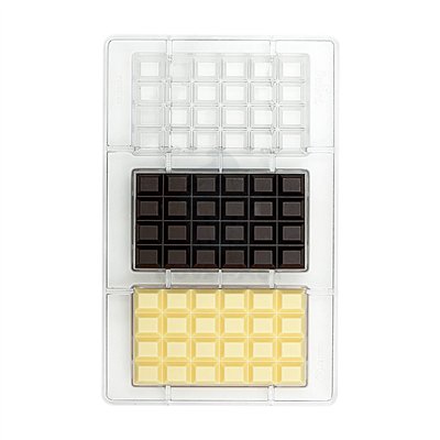 "Molde de Policarbonato Decora para Bombón Tableta de 100 gramos"