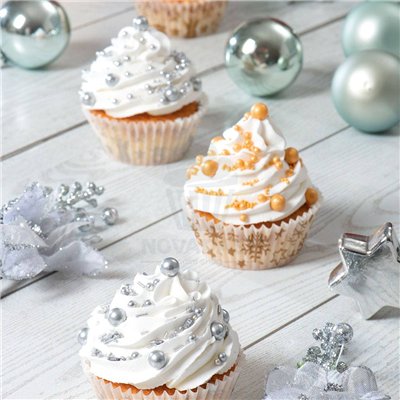 DECORA Silver Sprinkles Set 80g - Shine for your desserts