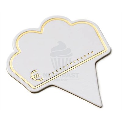 Porte-prix en carton standard pour pâtisserie