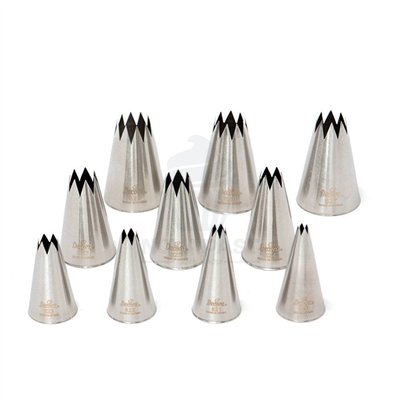 Boquillas Rizadas de Acero: Set de 10 para Decorar