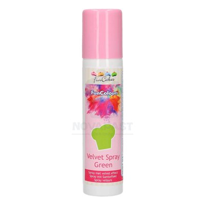 Spray Veludo Verde FunCakes 100ml - Acabamento Perfeito