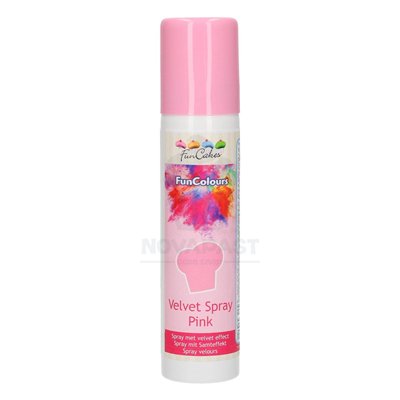 Effet velours rose parfait avec FunCakes Spray 100ml