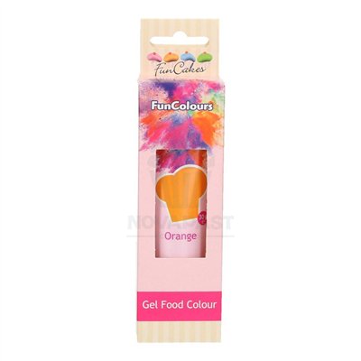 Colorant en gel orange FunCakes - Tube 30g