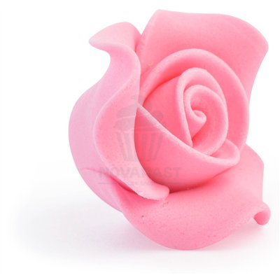Roses en sucre roses 2,5 cm - Boîte de 48 unités