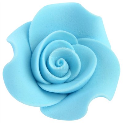 Roses de sucre célestes 2,5 cm - Boîte de 48 unités