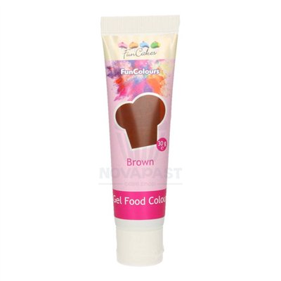 Colorant Gel Marron FunCakes - Tube 30g