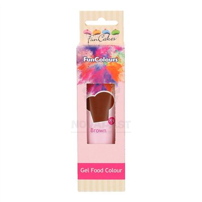 Colorant Gel Marron FunCakes - Tube 30g
