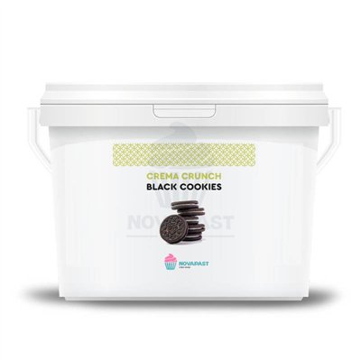 "Deliciosas Galletas Negras con Crema Crunch - Cubo de 3 Kgs"