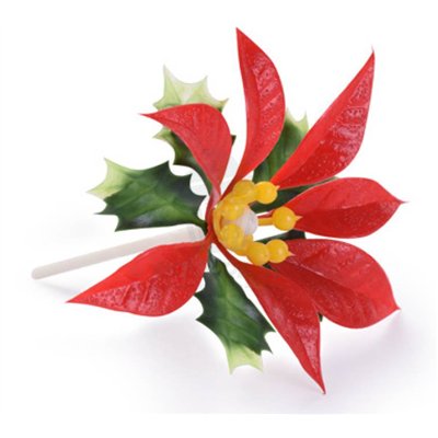 Flor De Pascua Roja 6 cms - Elegancia en cada detalle