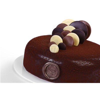 Cercles en chocolat pur - Set de 24 pièces Modecor