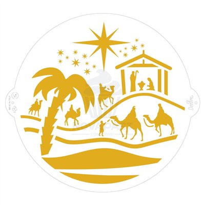 Décor Stencil 25cm Rois Mages - Fêtes Gourmandes