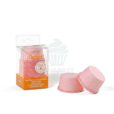 DECORA Pink Muffin Capsule 55x35 mm - Set of 25 units