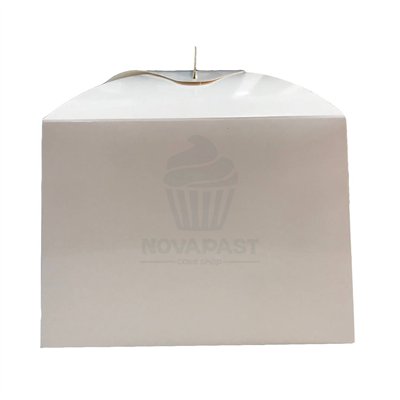 Boîte à gâteau Panettone blanche 20x20x19,5 cm